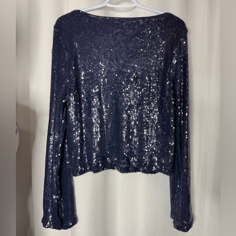 NWT Navy Sequin Top by Wild Fable - Picture 11 of 11